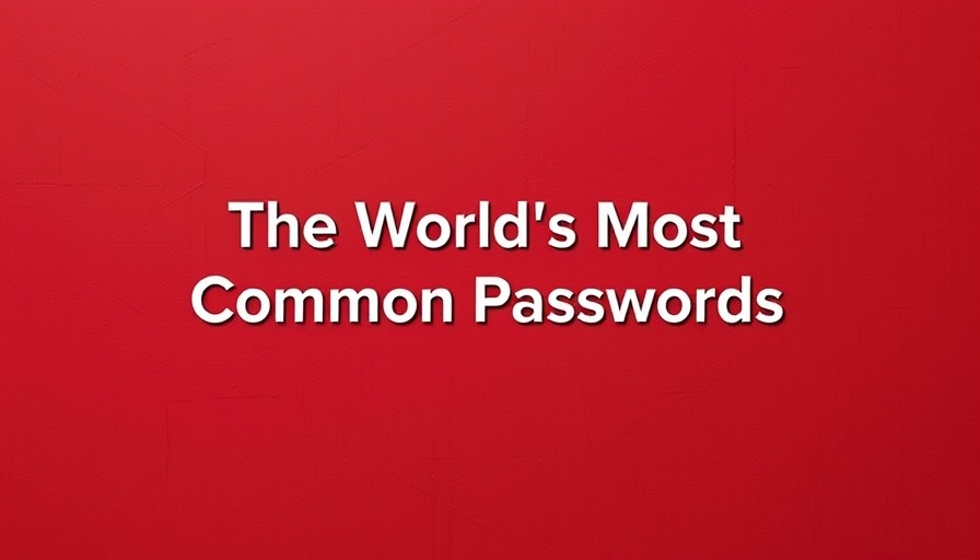 The World's Most Common Passwords text on red background.