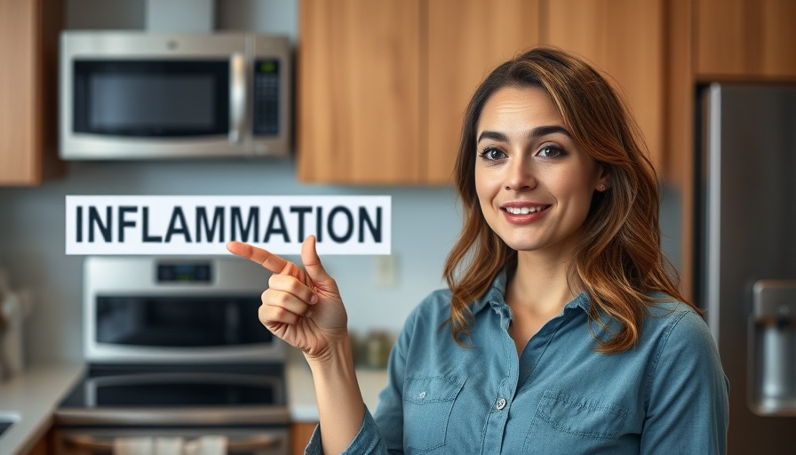 Woman discussing inflammation related to foods that make you age faster.