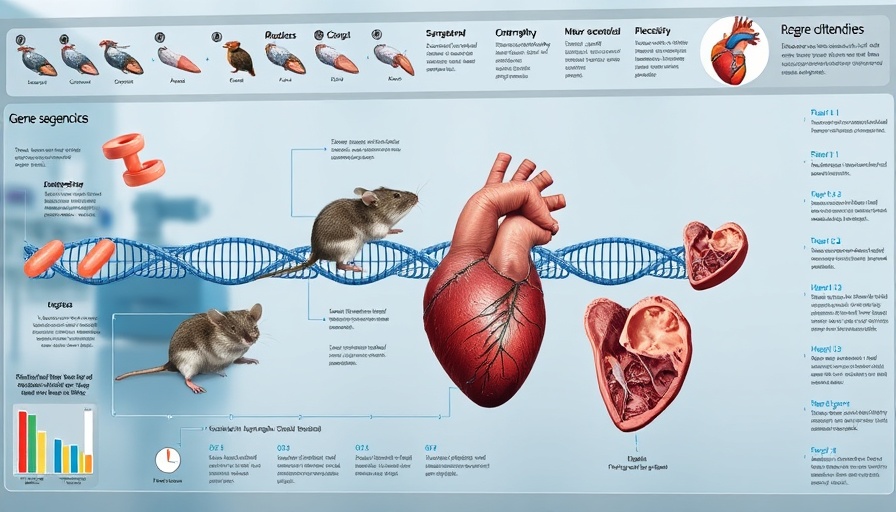 Cyp26b1 heart health study in mice, showing gene sequencing process.