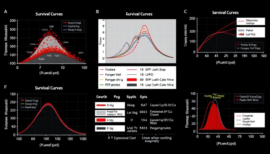 Survival analysis graphs of master regulators in multiple myeloma.