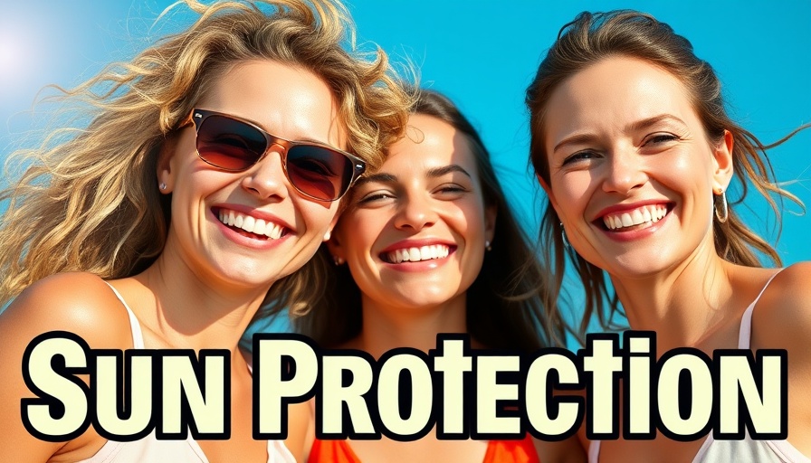 Two women smiling under the sun promoting ways to prevent sunburn.