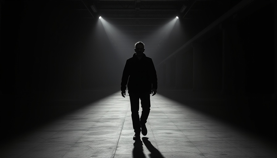 Silhouette of a lone man walking in dramatic light, illustrating uncertainty.