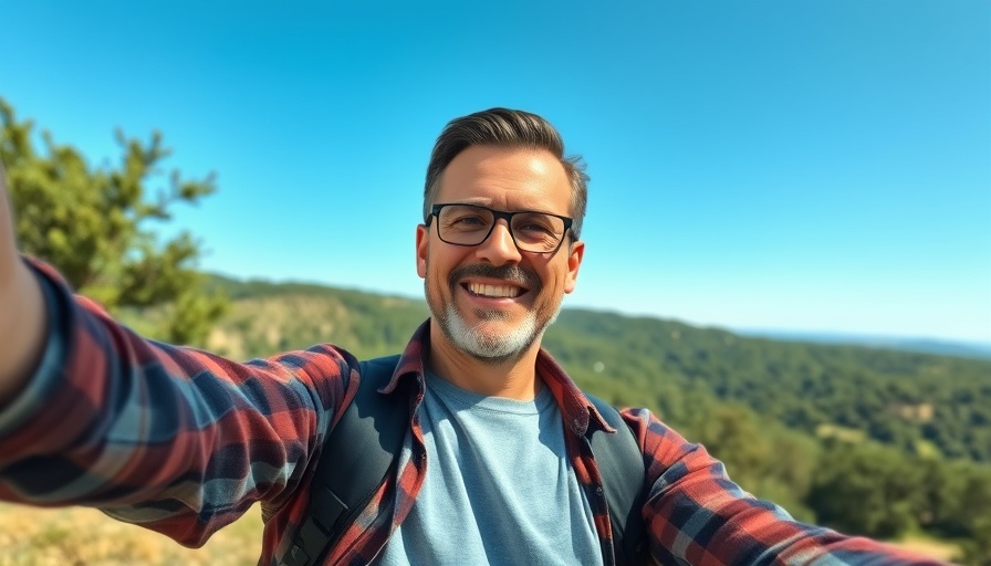 Man discussing healthy diet protocols outdoors.