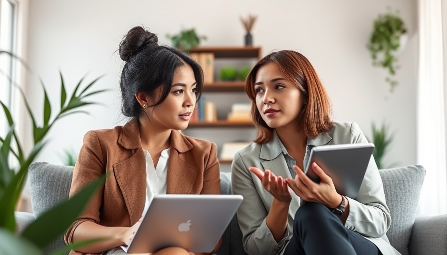 Two women discussing longevity wellness, indoors, video call setting.