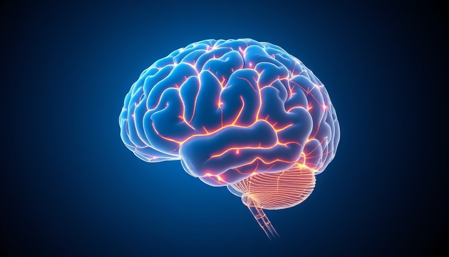 Illustration of brain activity related to metformin regulation.