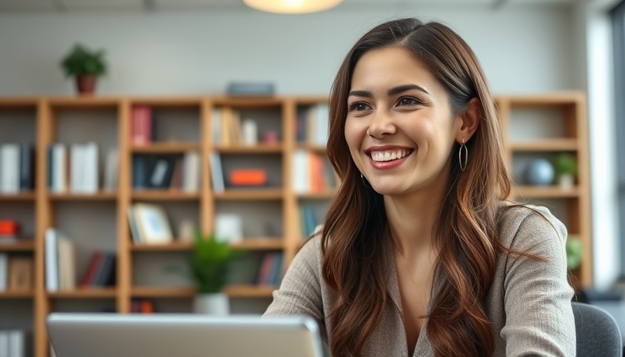 Woman in virtual meeting discussing local business marketing strategies
