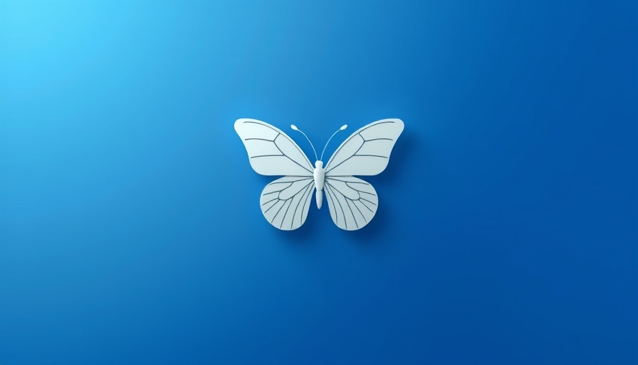 Minimalistic butterfly logo for social media marketing strategies.