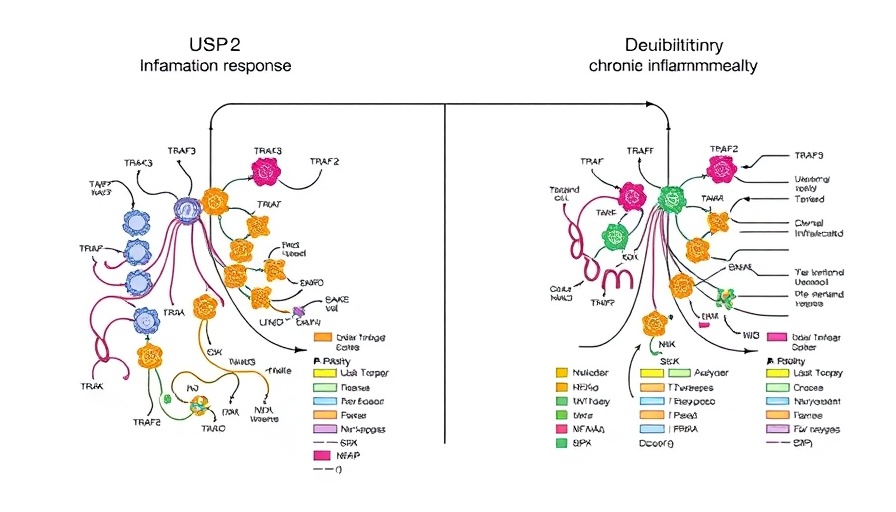 USP2 regulating inflammation illustrated biochemical pathways.