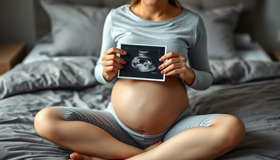 Pregnant woman holding ultrasound photo, symbolizing pregnancy with autoimmune diseases.