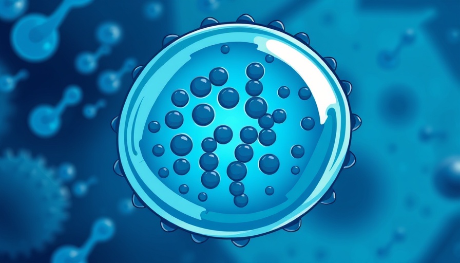 Illustration of mitochondrion showing DNA mutation accumulation