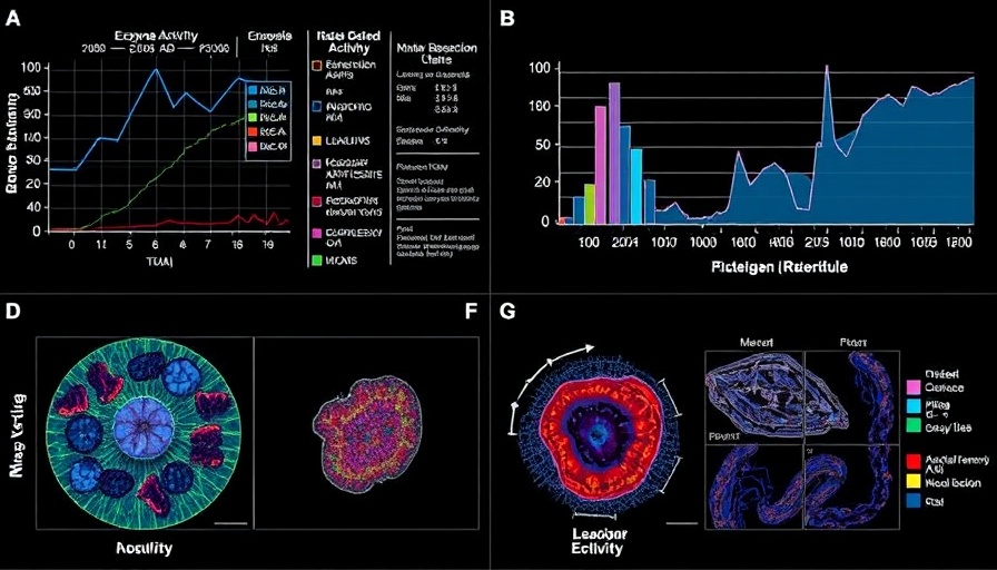 Scientific chart on cellular health and mitophagy with microscopic images and data graphs.