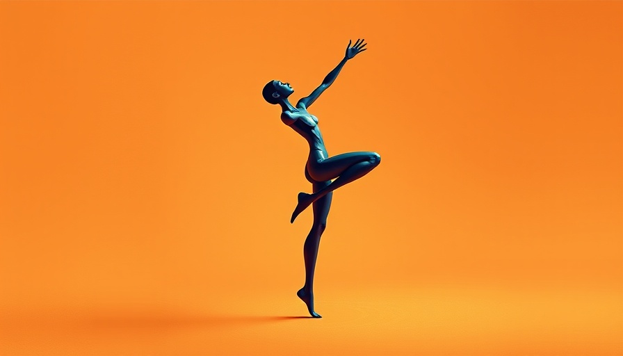 Abstract figure balancing in minimalist art, health benefits of affirmations representation