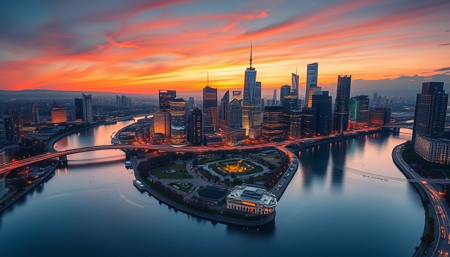 Vibrant twilight cityscape of the best big city in the U.S.