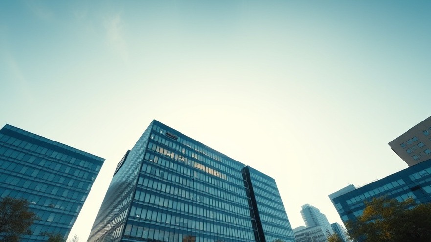 Corporate building reflecting insurance market trends in Central Ohio business news.