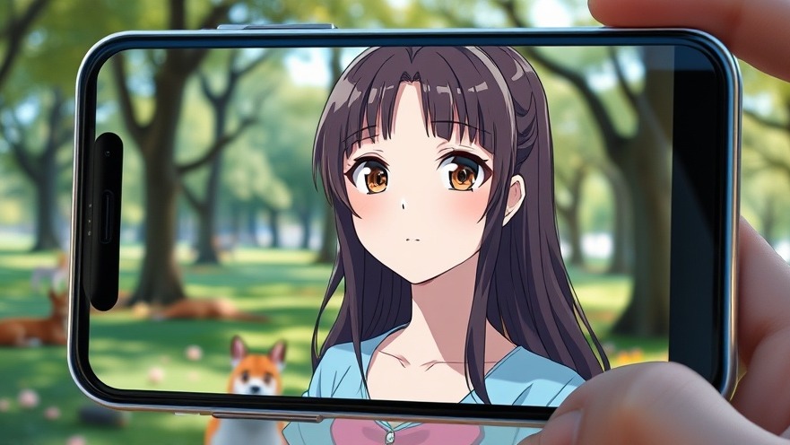 Anime-style virtual character on smartphone, showcasing Grok app companions and future of AI relationships.