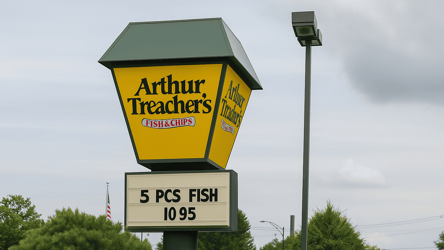 Arthur Treacher's Return to Columbus - crispy fish and fries.