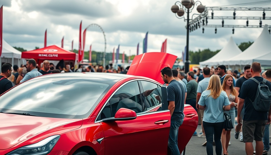 Weekend EV test drives event showcasing electric cars.