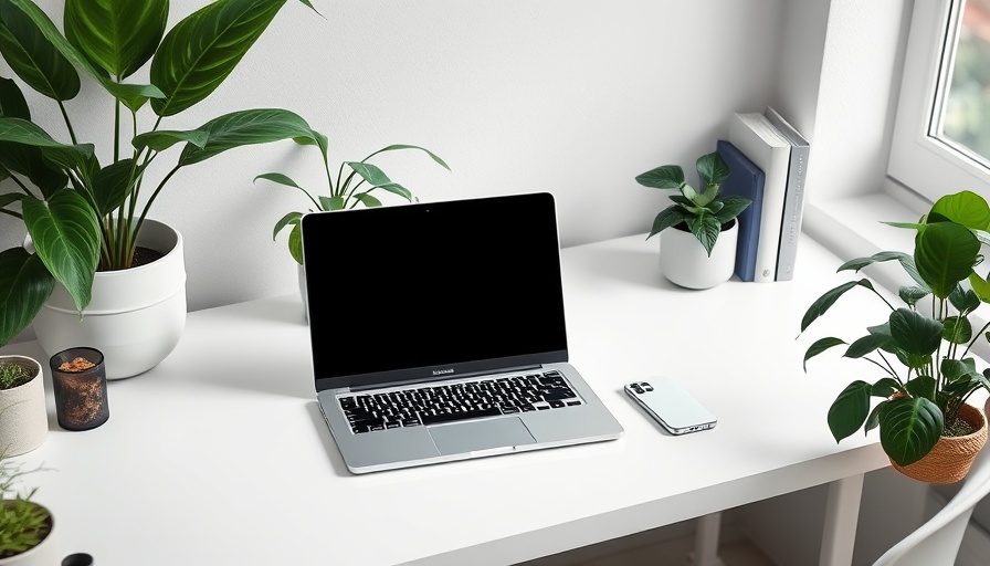 Minimalist workspace for starting a business with no money.