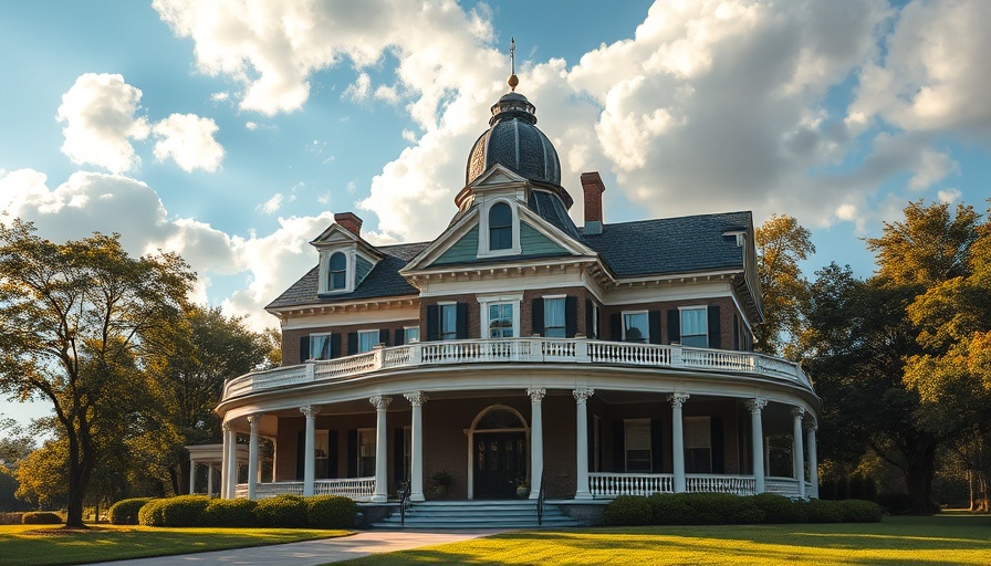 Grand mansion with wrap-around porch in a scenic setting, showcasing the allure of owning a big beautiful home.