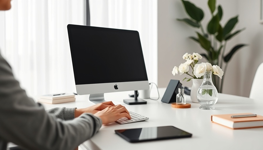 Minimalist office setup for HeyPiggy survey site review.