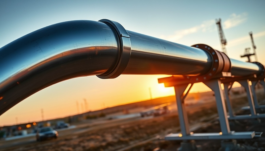 New natural gas pipeline in Central Ohio at sunrise.