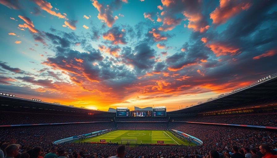 Pro Football Returning to Columbus: Evening match with a vibrant crowd under sunset.