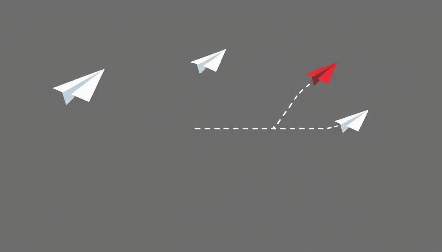 Illustration of paper airplanes showing power of getting a different perspective