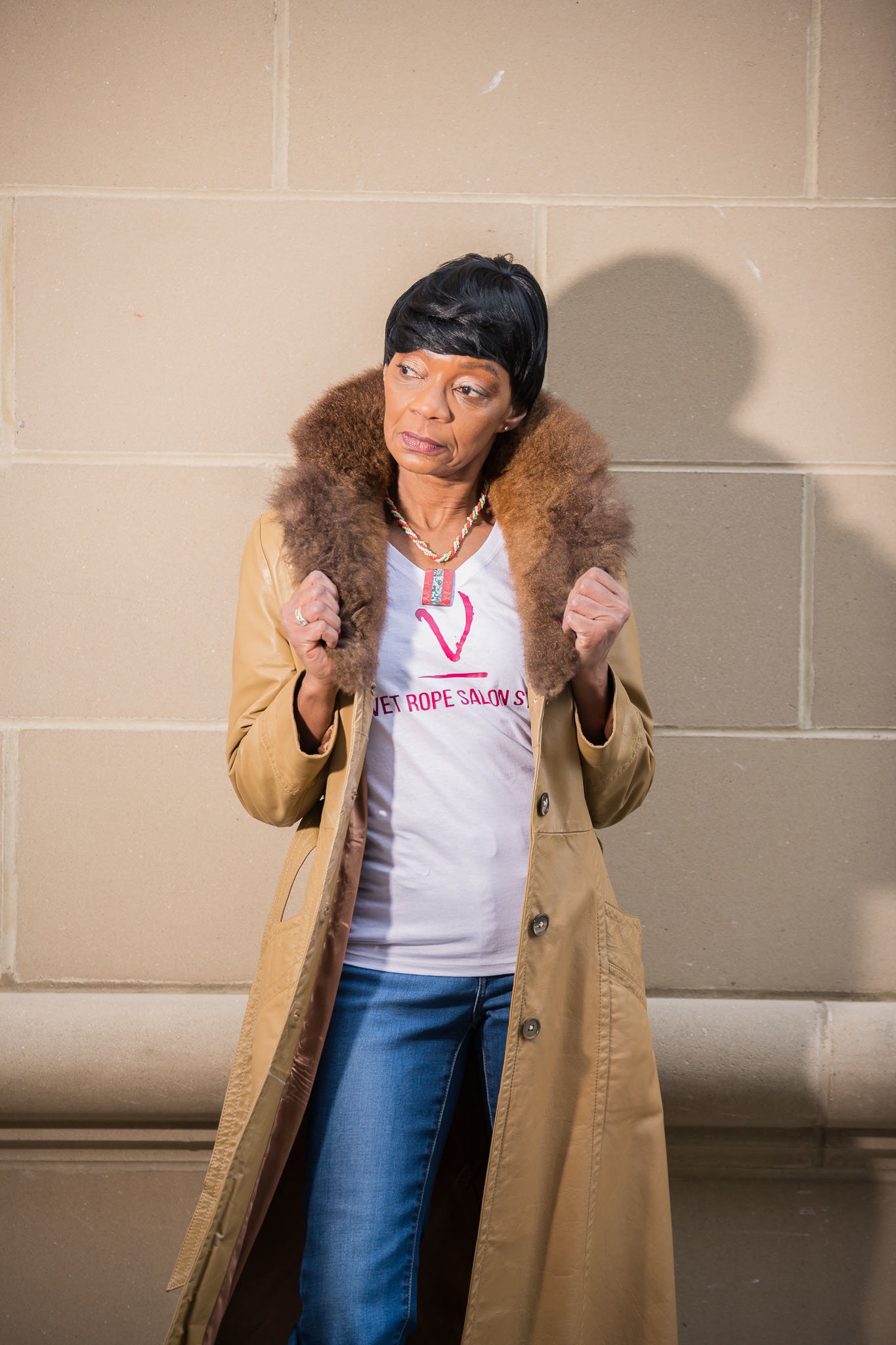 Velvet Rope Salon Studio client posing for photoshoot