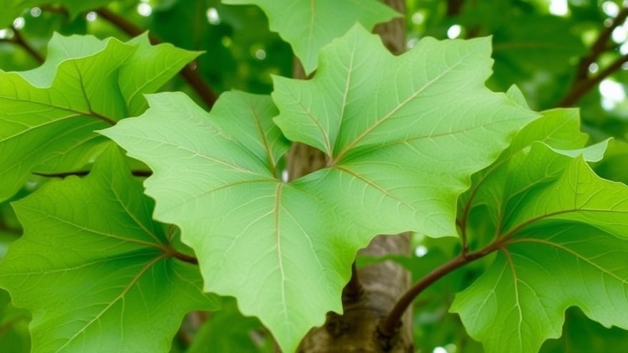 Transform your Hampton Roads outdoor living with the stunning Platanus acerifolia 'Bloodgood' tree.