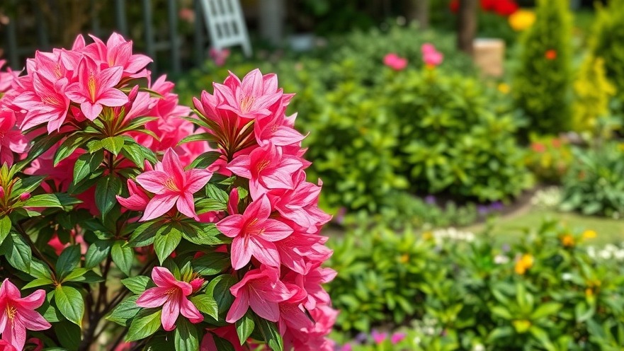 Stunning azalea bush in a beautiful garden, perfect for Hampton Roads outdoor living spaces.