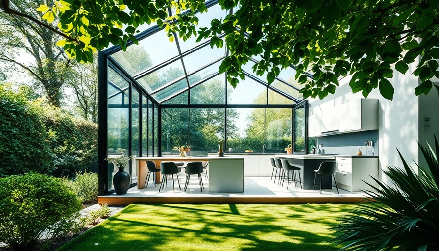 Modern kitchen extension with ample natural light and garden.