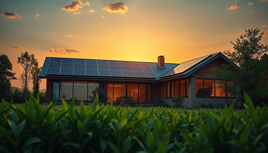 Modern energy-efficient home additions with solar panels and large windows