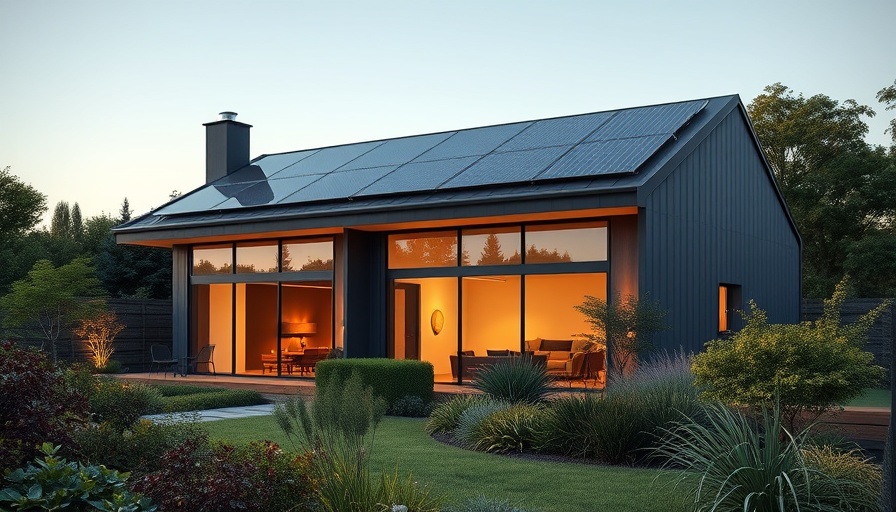 Modern home with solar panels and garden, protect your garden during a build