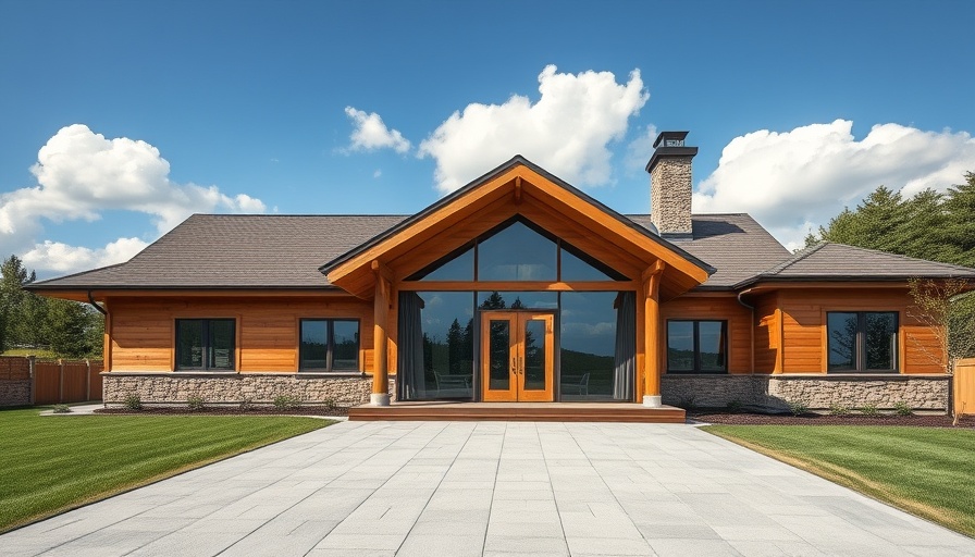 Contemporary house entrance with modern driveway ideas.