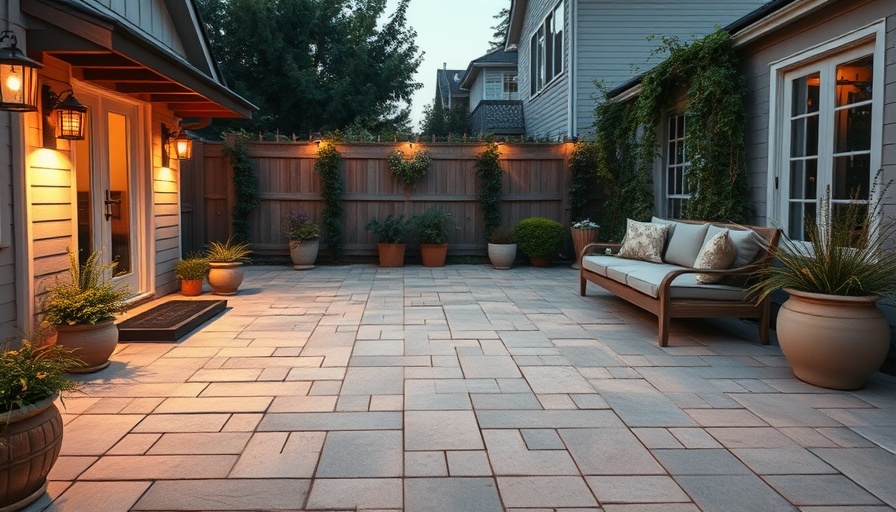 Elegant outdoor patio showcasing paver color options for outdoor living.