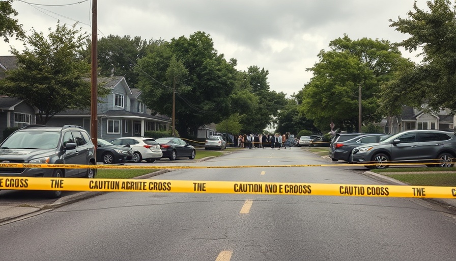 Crime scene in southeast Virginia suburban area reported in local news.