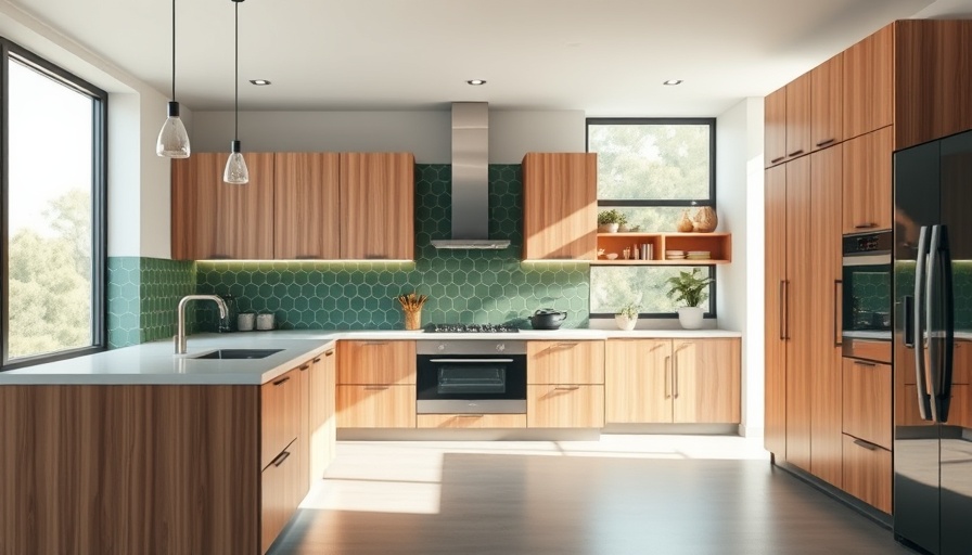 Modern custom kitchen remodeling with wood cabinets and tile backsplash.