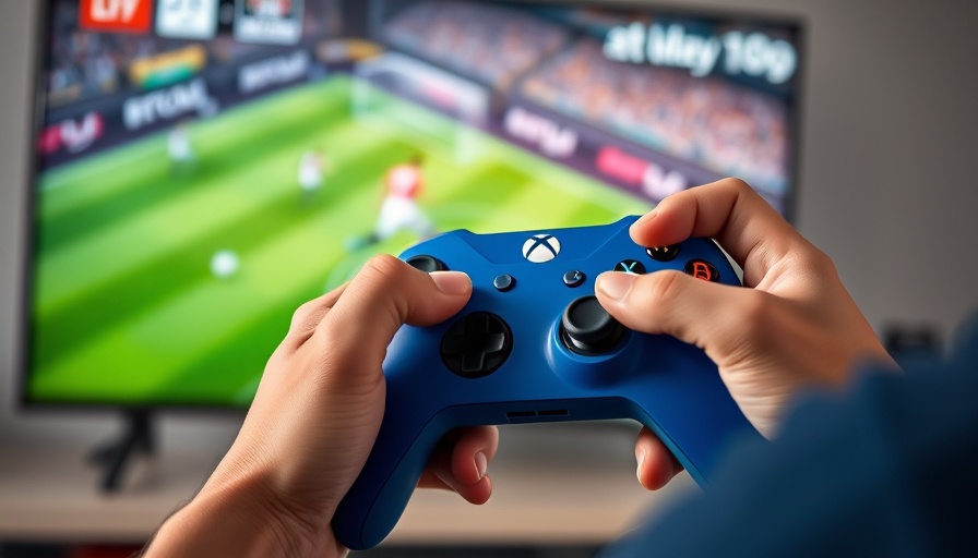 Xbox Cloud Gaming on LG Smart TVs controller close-up.