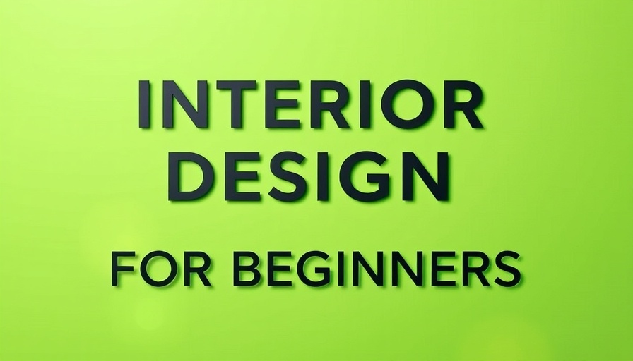 Green background with 'Interior Design for Beginners' text.