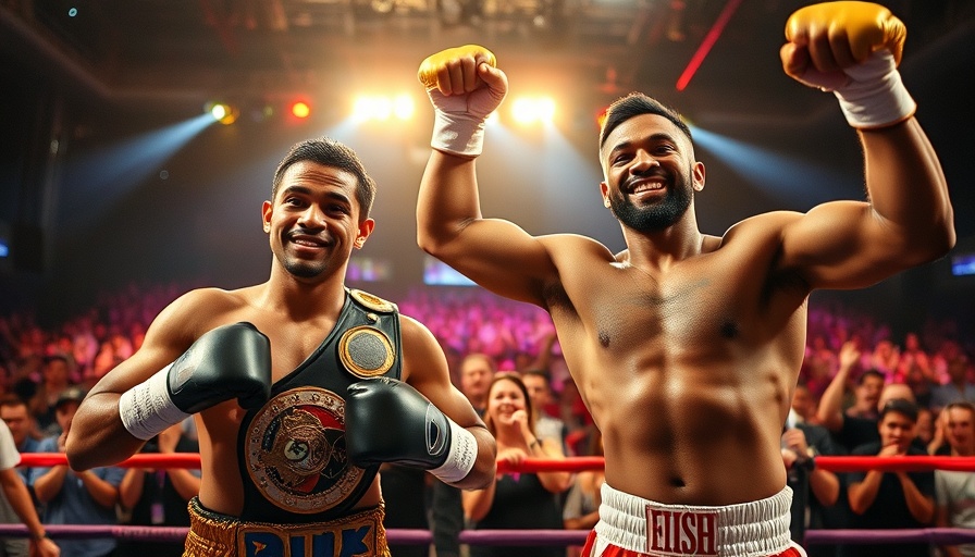 Nahir Albright calls for rematch as two boxers celebrate victory.