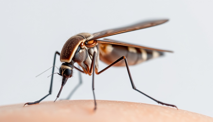 Mosquito close-up associated with West Nile Virus Norfolk.