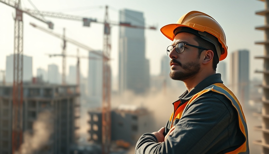 Construction inspector at work in Hampton Roads building site.