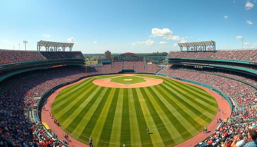 Panoramic view of Little League World Series stadium filled with fans.