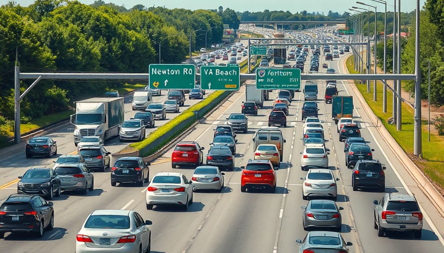 I-64 East crash in Norfolk with heavy traffic congestion.