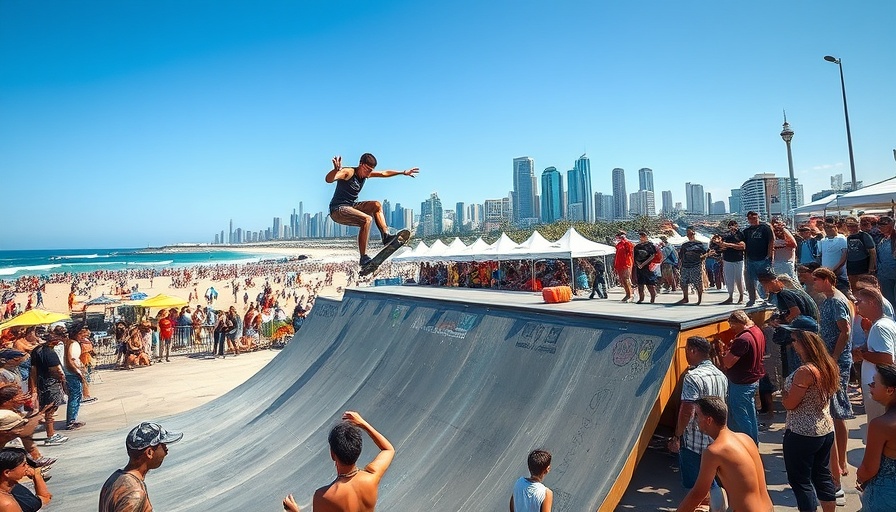 Hampton Roads skateboarding event with energetic crowd.