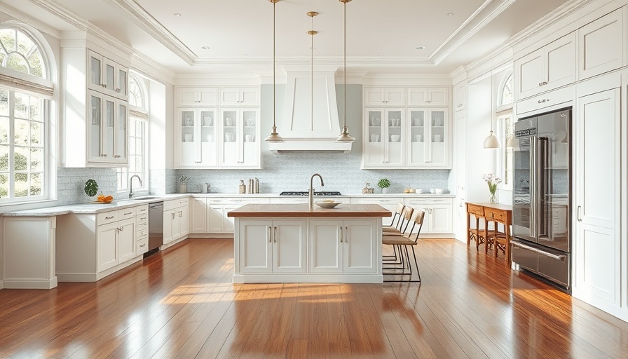 Modern kitchen showcasing a stunning renovation with white cabinetry.