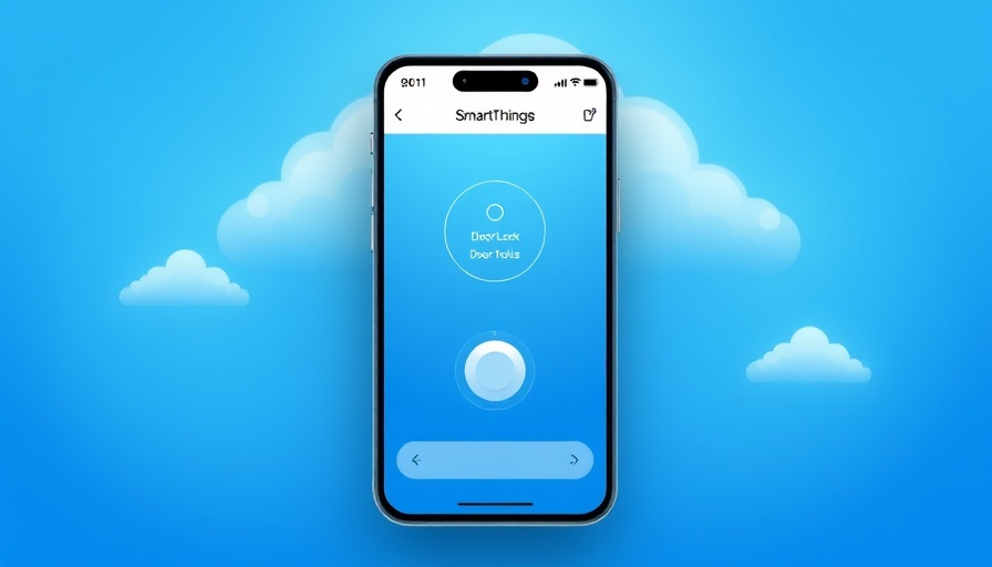 Smart home devices interface displaying door lock status.
