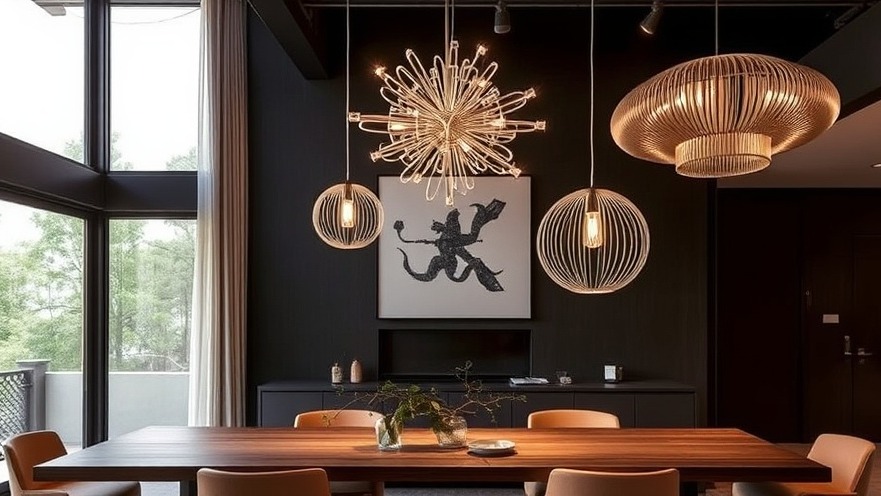 Artistic lighting solutions highlight modern interior design trends.