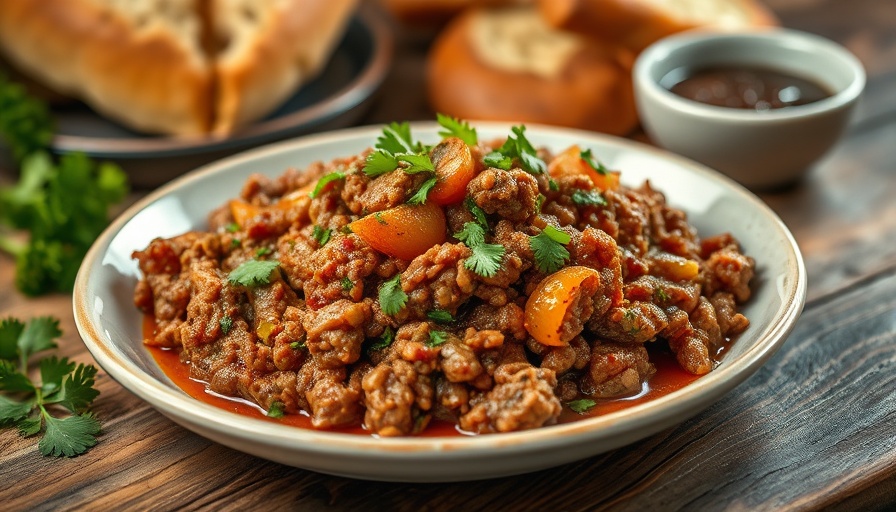 Must-Try Meals in San Diego Restaurants: Gourmet dish with herbs and bread.