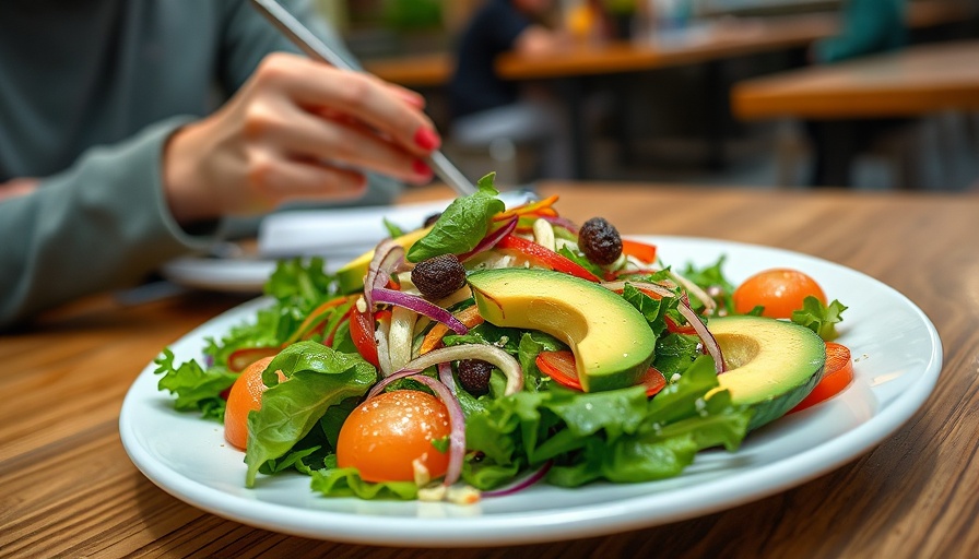 Healthy salad with avocado and vegetables highlighting the power of protein and micronutrients.